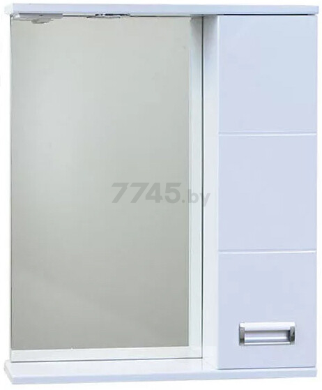 Шкаф с зеркалом для ванной EMMY Монтана 50 правый (mont50mir1-r)